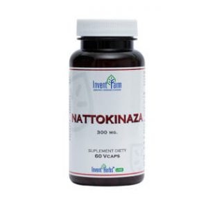 Nattokinaza - Nattokinase 300mg 60 kaps. Invent Farm - Enzymy trawienne